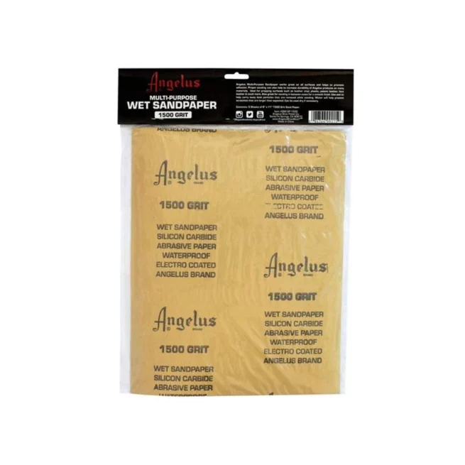 Papier De Verre multi-usages Angelus (5 Feuilles grain 1500)