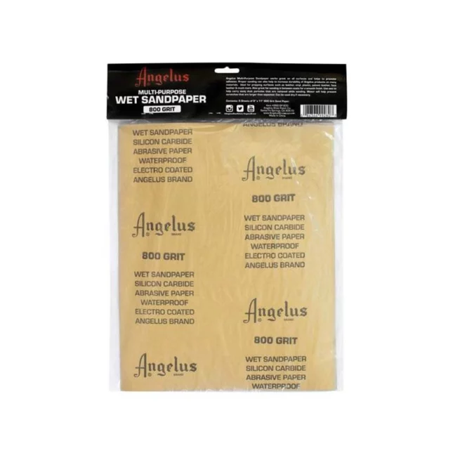 Papier De Verre multi-usages Angelus (5 Feuilles grain 800)