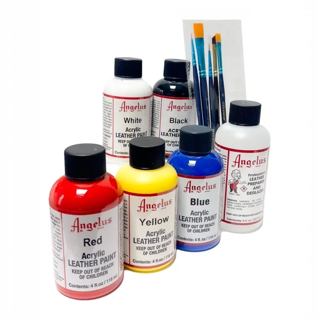 Kit leather paint basics kit - 4oz / 118ml